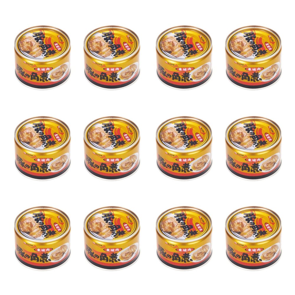 キョクヨー 豚の角煮 缶詰 12缶 豚バラ肉 角煮 缶 おかず 肉惣菜 東坡肉 おつまみ