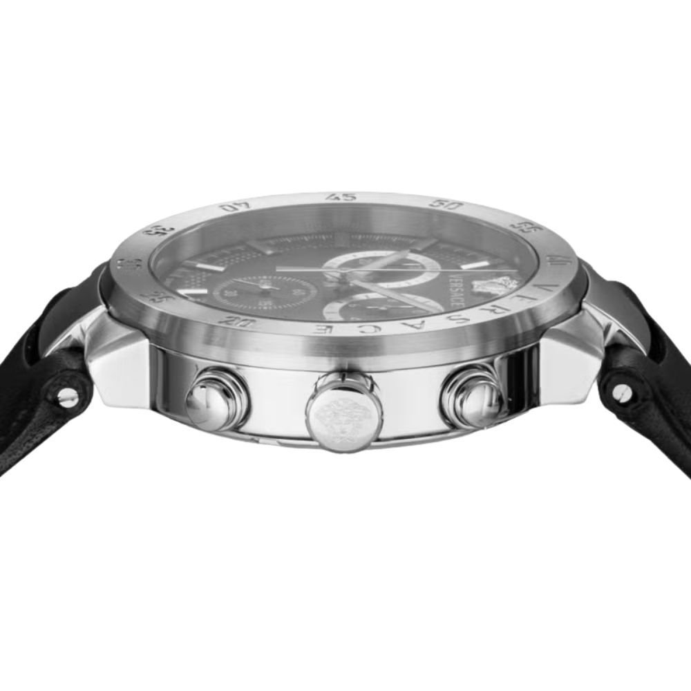 ヴェルサーチ 腕時計 メンズ アーバンミスティーク 1本限り クロノグラフ ブラック レザー 44mm VERSACE URBAN MYSTIQUE スイス製 サファイアガラス プレゼント ギフト 成人 卒業 入学