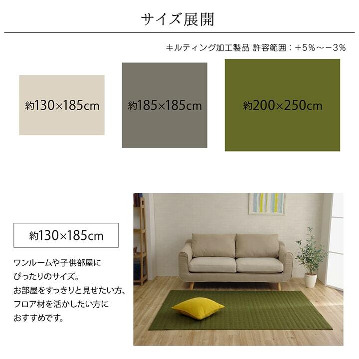ラグ カーペット 長方形 1.5畳 洗える 無地 約130×185cm ホット 長方形対応