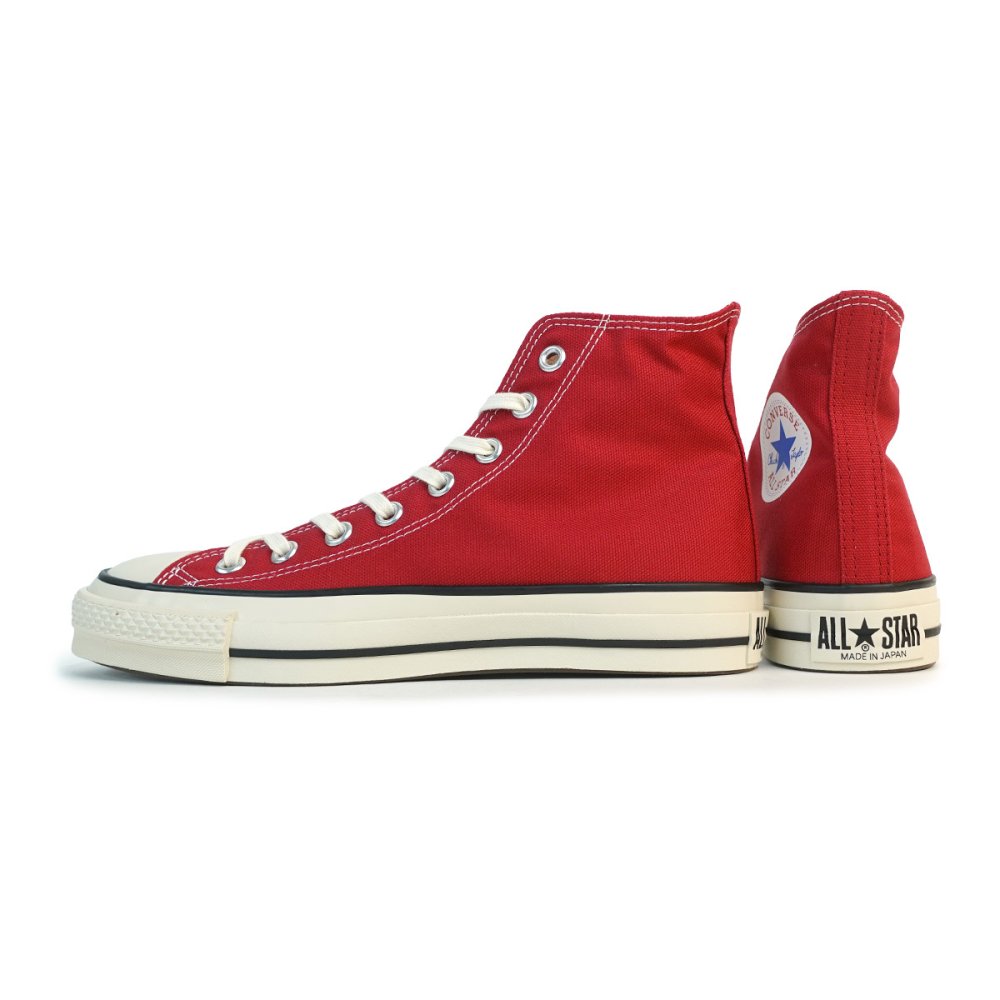 コンバース CONVERSE スニーカー メンズ レディース ハイカット キャンバス オールスター J HI クラシックレッド CANVAS ALL STAR J HI 日本製