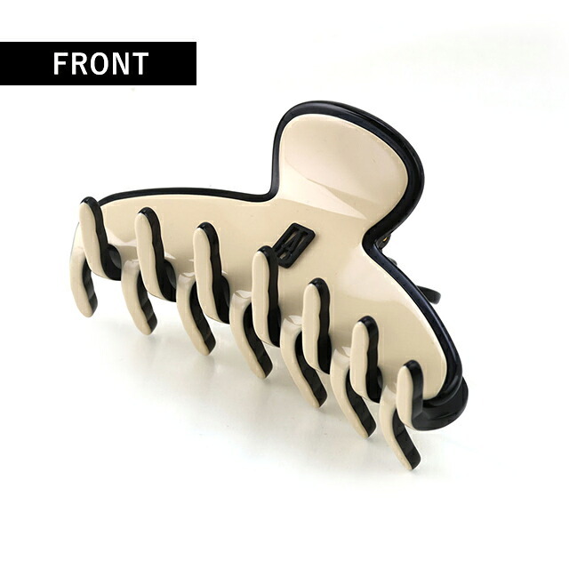 アレクサンドル ドゥ パリ ヘアクリップ レディース ブランド ALEXANDRE DE PARIS パリジェンヌMクリップ ACCM-17630-04-Y ベージュ ブラック