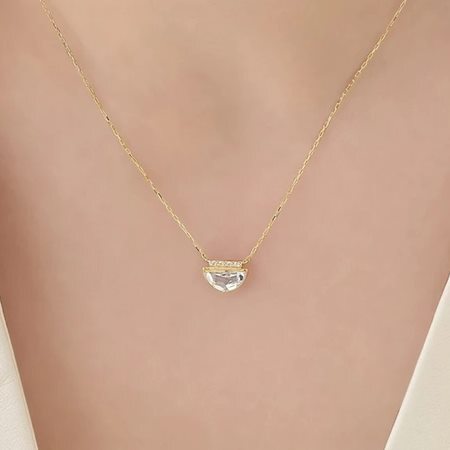 【無料ラッピング】  ヨンドシー 4℃ Spring Collection K10イエローゴールド ネックレス ホワイトトパーズ ブランド 正規品 新品 ギフト プレゼント 人気 おすすめ 誕生日 クリスマス 送料無料