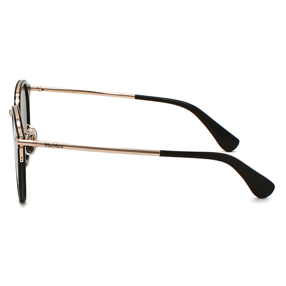 マックスマーラ Max Mara サングラス ノーズパッド UVカット アイウェア ボストン ウェリントン MM0147-K/S 01A 54 メンズ レディース ユニセックス ブラック+グレー 海外正規品