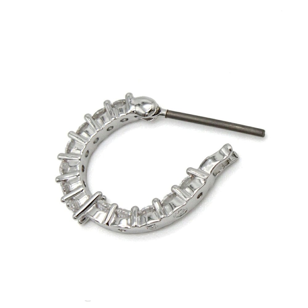 スワロフスキー SWAROVSKI ピアス フープピアス アクセサリー 5562126 Vittore hoop earrings ヴィットーレ シルバー