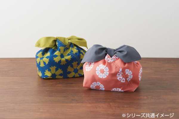 あづま袋 おにぎり ブルー 弁当袋 和柄 バッグ 日本の伝統 おしゃれ 洗濯可 ピーチスキン 巾着 折りたたみ 持ち運び 軽量 コンパクト 和風 粋 セトクラフト