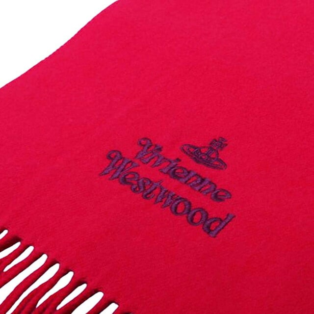 ヴィヴィアンウエストウッド VIVIENNE WESTWOOD マフラー 25-W00Q7-H401 レディース メンズ レッド マフラー