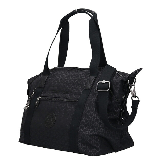 キプリング ボストンバッグ レディース ブランド Kipling アート 2WAY K21091-K59 Signature Emb 黒