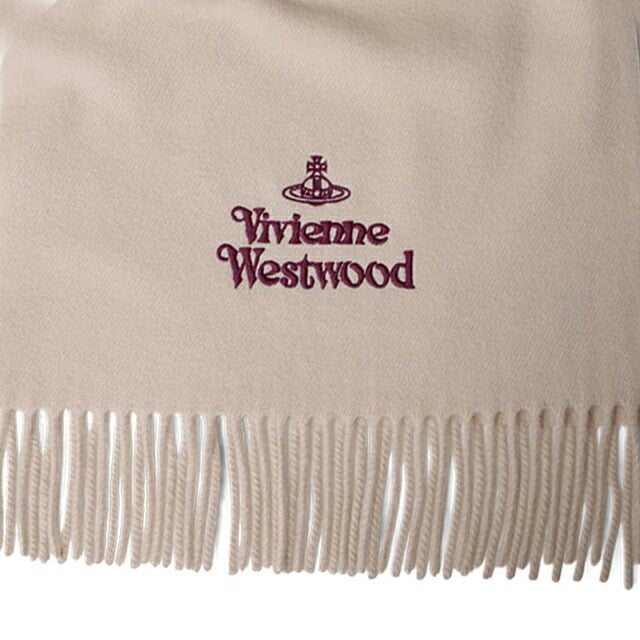 ヴィヴィアンウエストウッド VIVIENNE WESTWOOD マフラー 26-W00Q7-C406-BEIGE レディース メンズ ベージュ マフラー