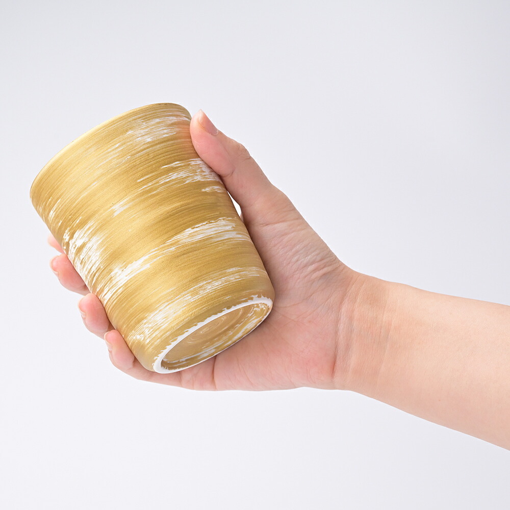 【瀬兵窯】HAKEMAKI TUMBLER-S Φ75mm ブルー・ゴールド・グリーン・レッド