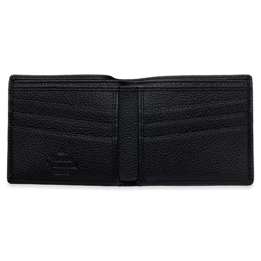 ヴィヴィアンウエストウッド 財布 メンズ 二つ折り財布 Vivienne Westwood 51120008 L001J LA N401 ブラック 黒 グレインレザー 本革 小銭入れなし コンパクト オーブ ロゴ 札入れ ギフト プレゼント