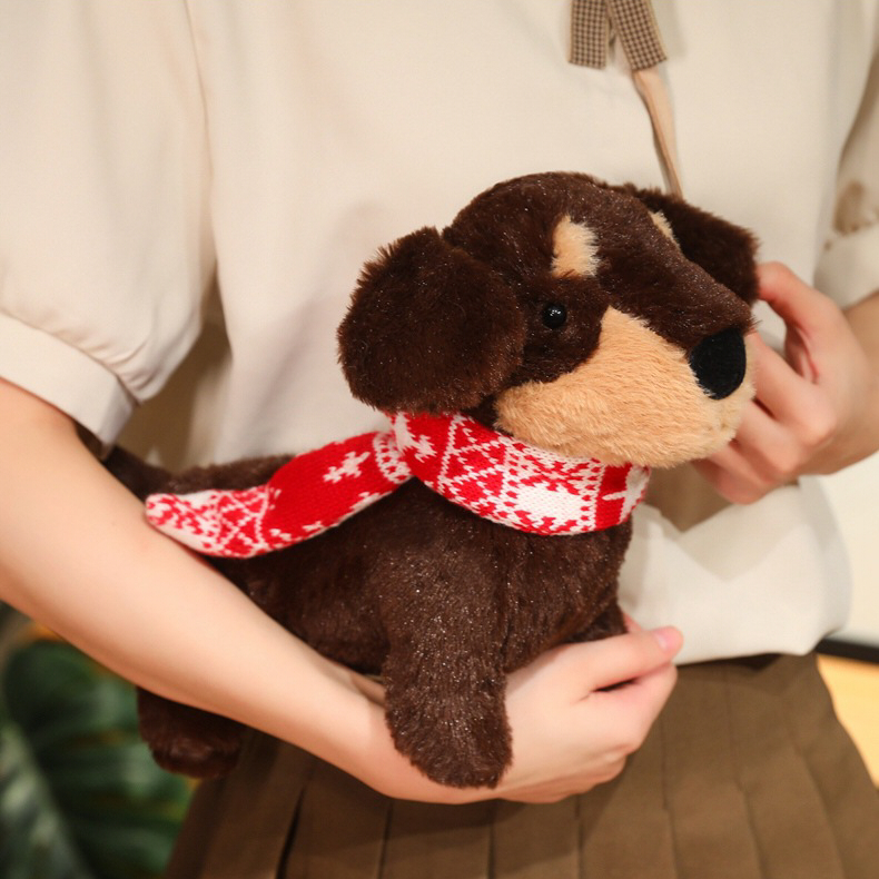 40CM ダックスフント いぬ 犬 ぬいぐるみ リアル 動物 アニマル ふわふわ かわいい 置物 インテリア 子供 おもちゃ ごっこ遊び 誕生日 プレゼント ギフト 癒し