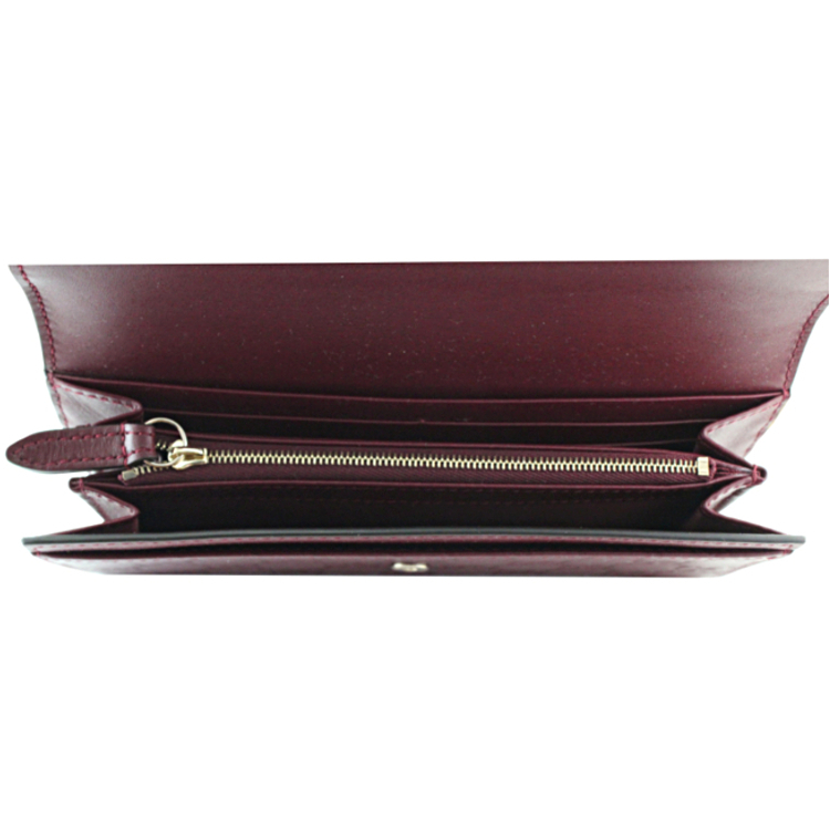 【希少モデル】グッチ GUCCI 財布 レディース 長財布 フラップ長財布 グッチシマ ボルドー 847210 ブランド ギフト プレゼント【送料無料】