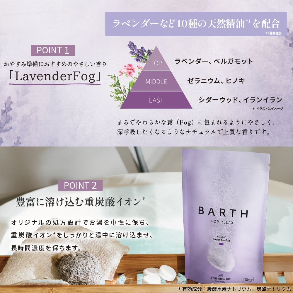 BARTH バスタブレット3種 Bathtablet Collection 9錠3種セット（ 無香料 ラベンダー 無着色 温浴美肌 入浴剤 ギフト いやしグッズ プチギフト 女性 男性 プレゼント 記念日 おしゃれ 内祝い お祝い お礼 結婚 出産 誕生日 新生活 クリスマス 実用的）