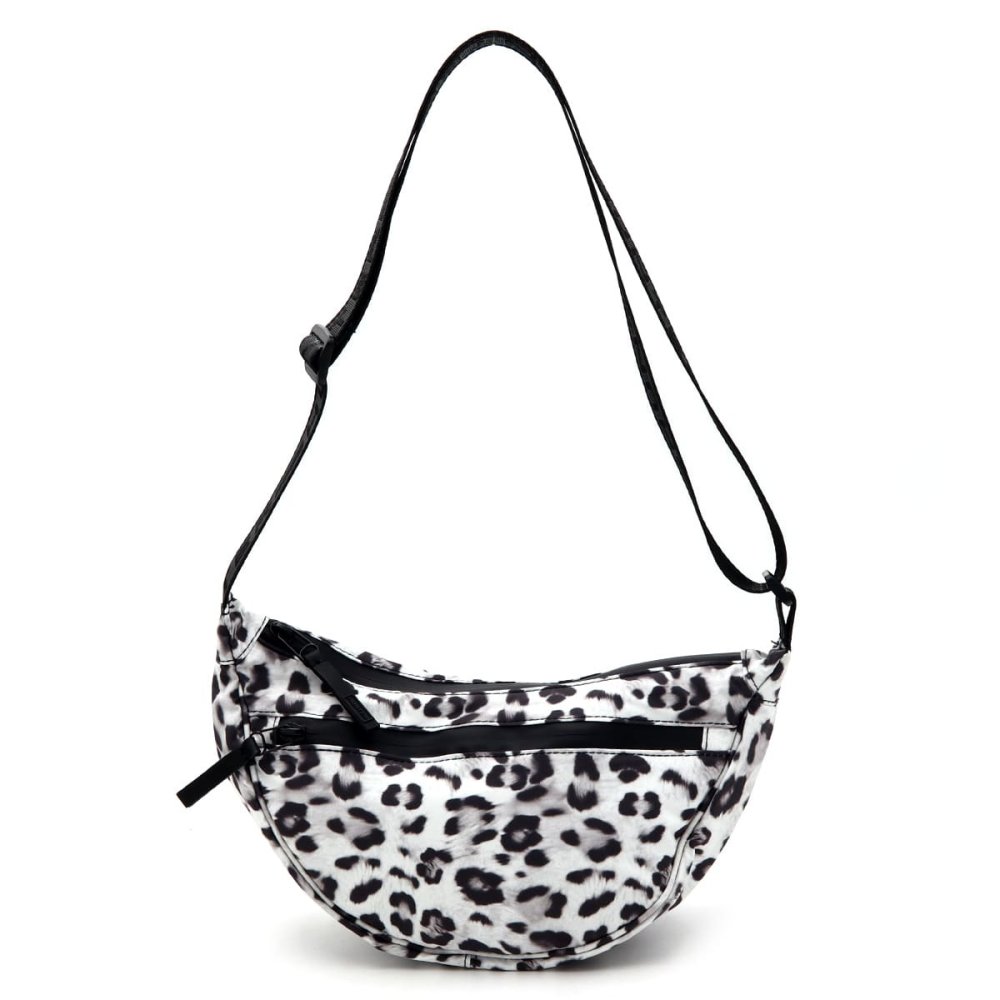 HUNTER ハンター ORIGINAL WOMENS SNOW LEOPARD SLING BAG ショルダーバッグ レディース スリングバッグ クロスボディバッグ 斜めがけ ヒョウ柄 レオパード スノーレオパード グレー ブラック HXRU0020262LD