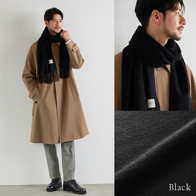 ＜刺繍納期注意＞カシミヤ マフラー カシミヤ100% メンズ ブランド Filomo 無地 メンズマフラー 秋 冬【50cm × 190cm】 【名入れ刺繍可能】 高品質 内モンゴル産 極やわカシミヤ ベビカシ カシミヤマフラー カシミヤ ストール ギフト 7F (02000277-mens-1r)