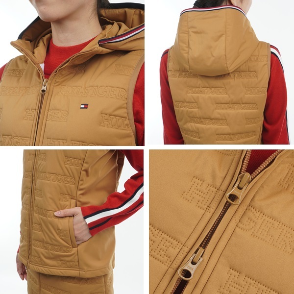 トミーヒルフィガー ゴルフ レディース ベスト ロゴ キルトパテッド ベスト TOMMY HILFIGER GOLF THLA473 秋冬モデル お誕生日祝い お祝い 記念品 30代 40代 50代 60代 母の日 お母さん 還暦祝い 敬老の日 彼女 人気プレゼント プレゼント