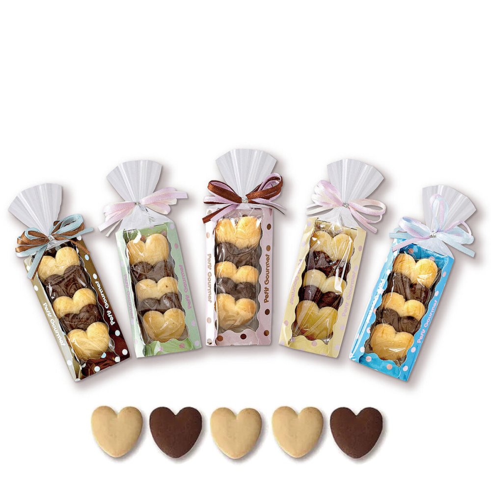Happy Heart ハートクッキー ギフト 5個入 計10セット クッキー セット スイーツ 焼き菓子 かわいい お茶菓子【北海道・沖縄県・離島 配送不可】