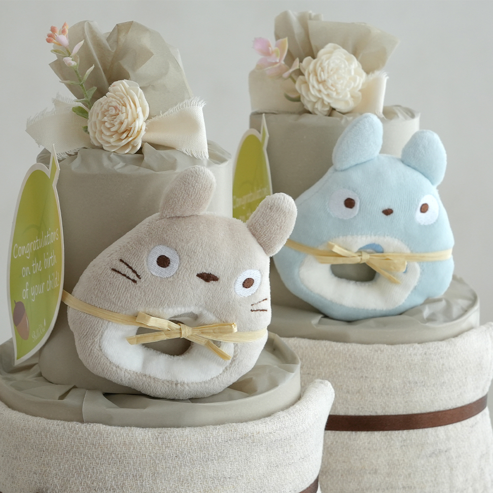 《おむつケーキ》 トトロタオルおむつケーキ 【おむつケーキ 出産祝い】 