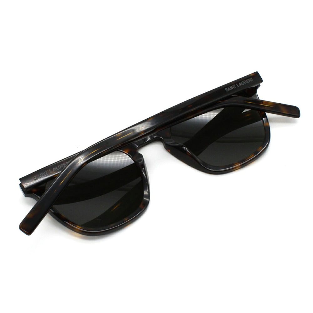 サンローラン Saint Laurent サングラス グローバルフィット UVカット ウェリントン アイウェア SL 28 SLIM-002 メンズ レディース ユニセックス ハバナ+グレー 国内正規品