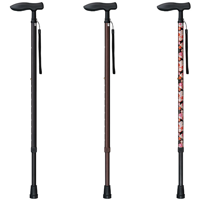 【ウォーキングステッキ】ステッキ 杖 スレンダーネックE 伸縮 長さ73.0～95.5cm（対応身長140～185cm）つえ 杖 おしゃれ 長さ調節 歩行補助 介護 高齢者 敬老の日 父の日 母の日 プレゼント ギフト SGマーク ウォーキングステッキ