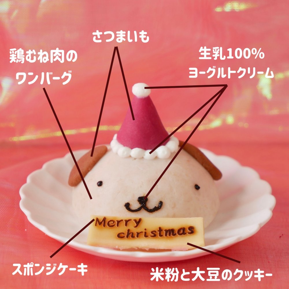 クリスマス【お肉のわんこサンタ】