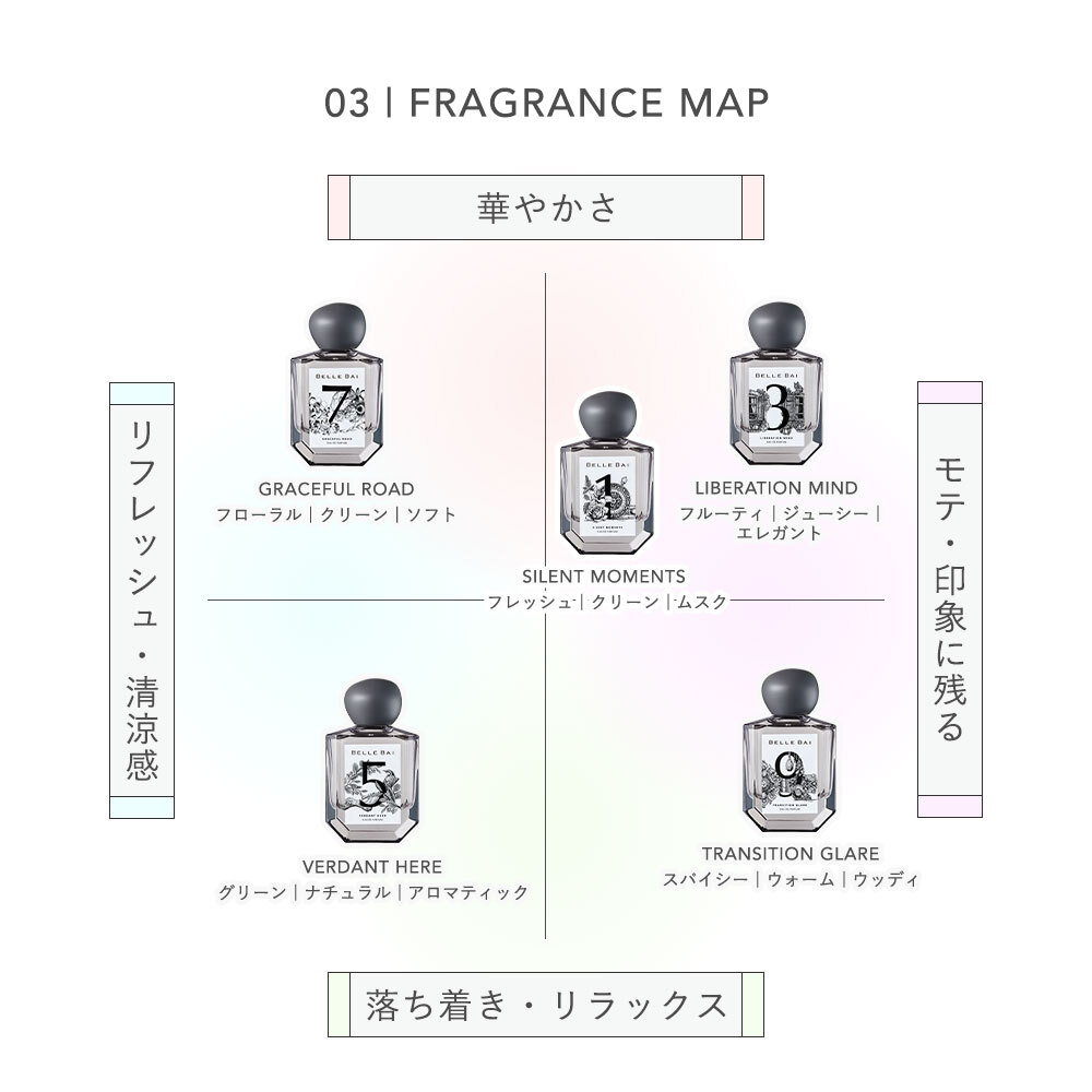 ベルバイ BELLE BAI ベルナンバー1 オードパルファン / サイレント モーメンツ フレグランス女性用 香水 レディーズ 50ml