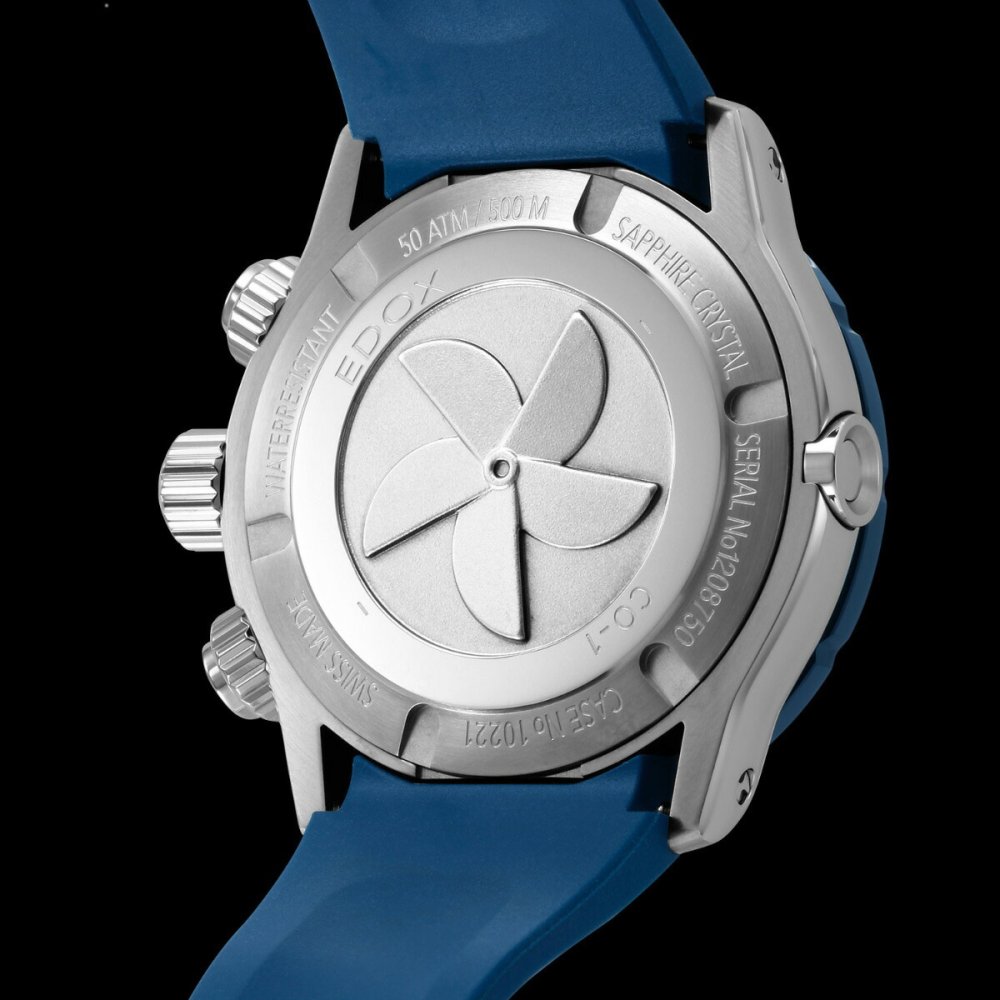 エドックス EDOX クロノオフショア1 クロノグラフ 腕時計 メンズ 10221-3BU9-BUIN9 CHRONOFFSHORE-1