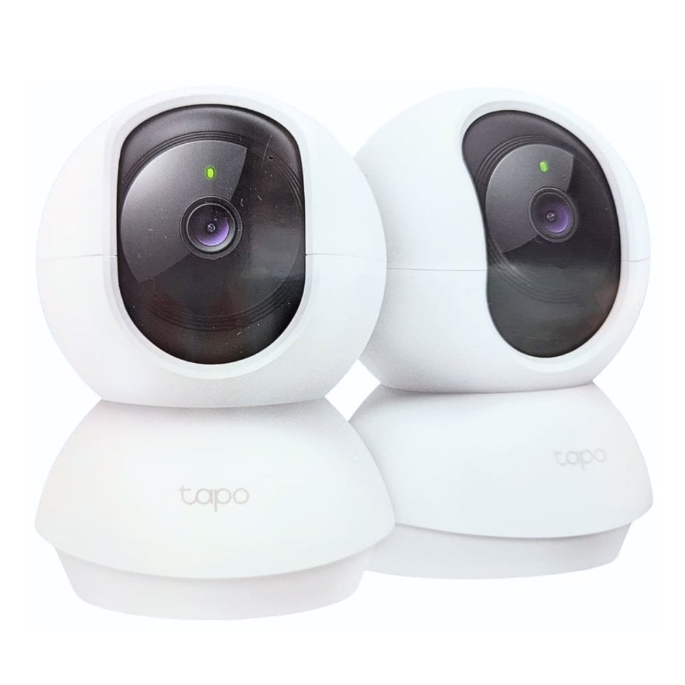 Tapo C210P2 ネットワークカメラ 屋内用 2個セット 300万画素 見守りカメラ ペットカメラ ベビーモニター 防犯カメラ 留守番 犬 猫 赤ちゃん泣き声 スマホ連動 自動追尾 360度 (水平360°/垂直114°) 首振り microSD対応 旅行 帰省