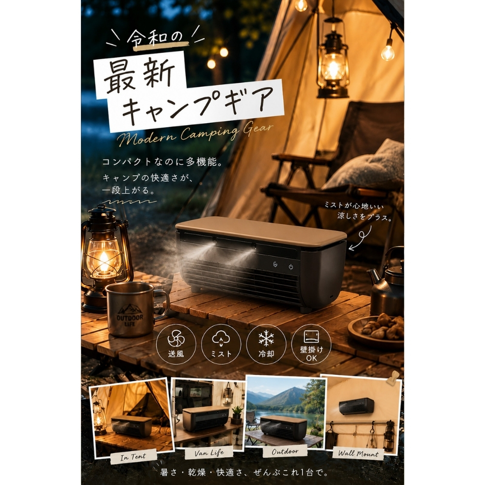 誕生日 プレゼント 冷却プレート搭載 ミストミニクーラー 充電式 ポータブルファン リモコン付き 卓上 壁掛け 暑さ対策 ギフト 熱中症対策グッズ 地震 防災グッズ キャンプ 加湿 アウトドア 敬老の日 エアコン