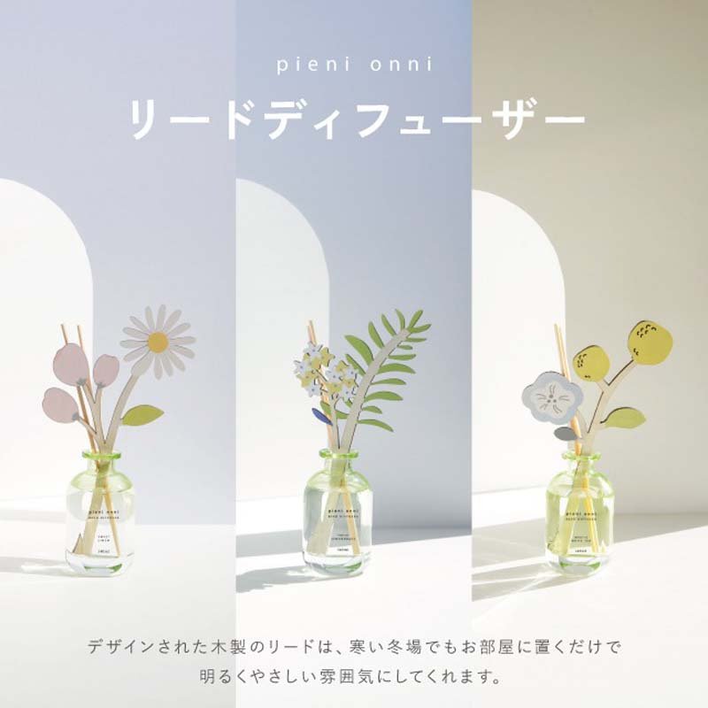 【ラッピング付き】リードディフューザー スティック おしゃれ アロマディフューザー ルームフレグランス 木製リード 花 北欧インテリア 草花モチーフ 芳香剤 インテリア 香り ボタニカル 雑貨 新生活 プチギフト プレゼント リビング