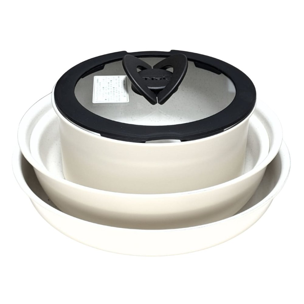 T-fal ( ティファール ) インジニオ・ネオ　IHパレット　ハニーベージュセット8点 ( L835S894 ) 取っ手のとれるフライパン　鍋　(IH・ガス火対応)