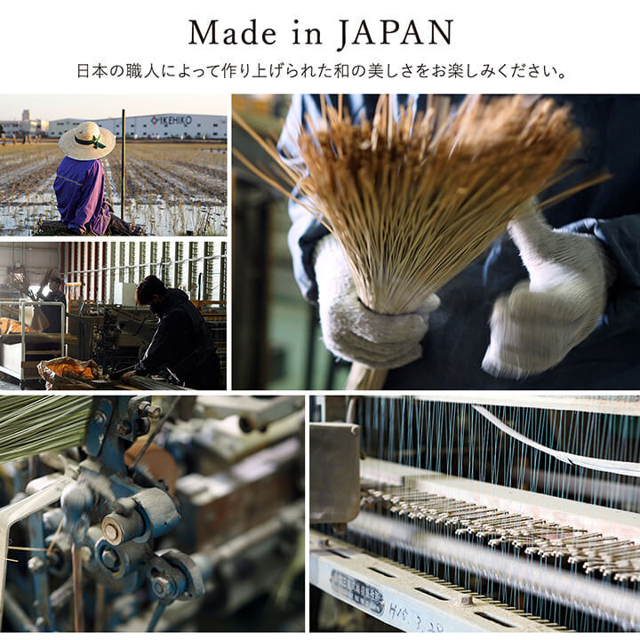 夏ラグ 夏用カーペット ラグ い草 国産 純国産 日本製 シンプル 無地風 抗菌防臭 自然素材 ウレタン 約140×200cm