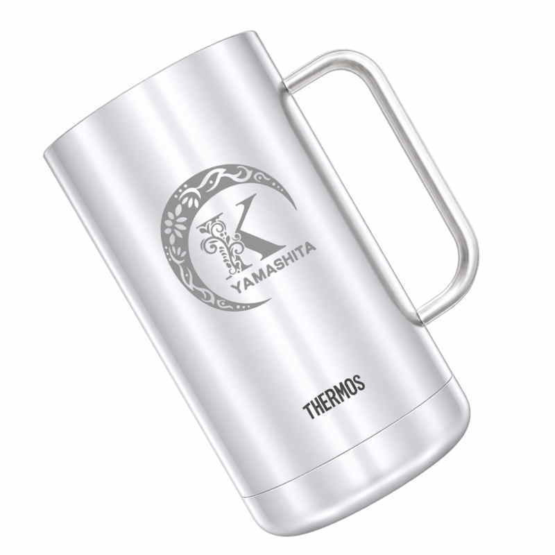 名入れ ビールジョッキ サーモス 名前入り プレゼント 真空断熱 保温 保冷 食洗器 対応 ステンレス ステンレスジョッキ 彫刻 刻印 印字 グラス コップ ビアグラス おしゃれ ビールグラス 父の日 母の日 還暦祝い 退職 誕生日 無料 ラッピング ジョッキ 記念品 送別会 実用的 ネーム入れ 男性 女性 バースデー ギフト 720 ml JDK-721 ビアジョッキ Cアル AL38D