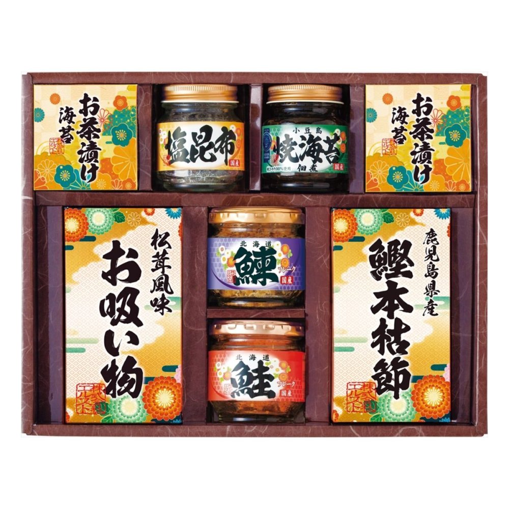 雅和膳 佃煮 鰹節ほか 詰め合わせ ギフトセット 7種入 計8点入 和食 惣菜セット ご飯のお供 和風惣菜 のり佃煮【北海道・沖縄県・離島 配送不可】