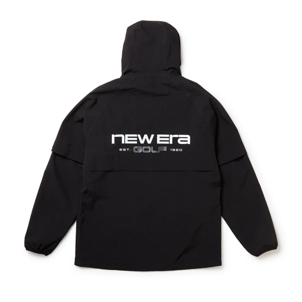 ニューエラ ゴルフ レインジャケット 2-Way スリーブ ブラック New Era Golf (15129458) 2026年秋冬モデル お誕生日祝い お祝い 記念品 お父さん 父の日 彼氏 男性 30代 40代 50代 60代 母の日 お母さん 還暦祝い 敬老の日 彼女 人気プレゼント プレゼント
