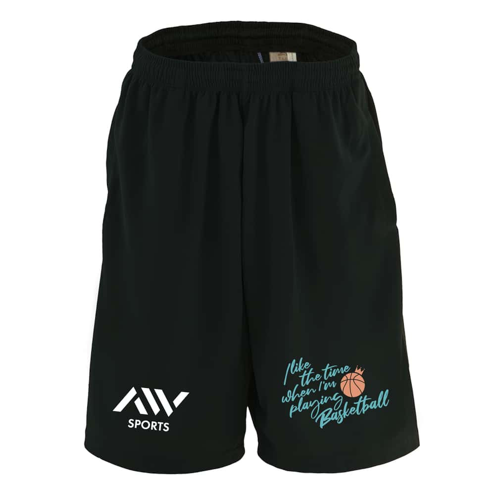 バスケ ハーフパンツ ドライ メンズ ウェア レディース ジュニア 練習着 短パン 速乾 スポーツ 名入れ おしゃれ 半スボン 文字入れ無料 「バスケをしている時間が好き」 アートワークスコウベ 【送料無料】