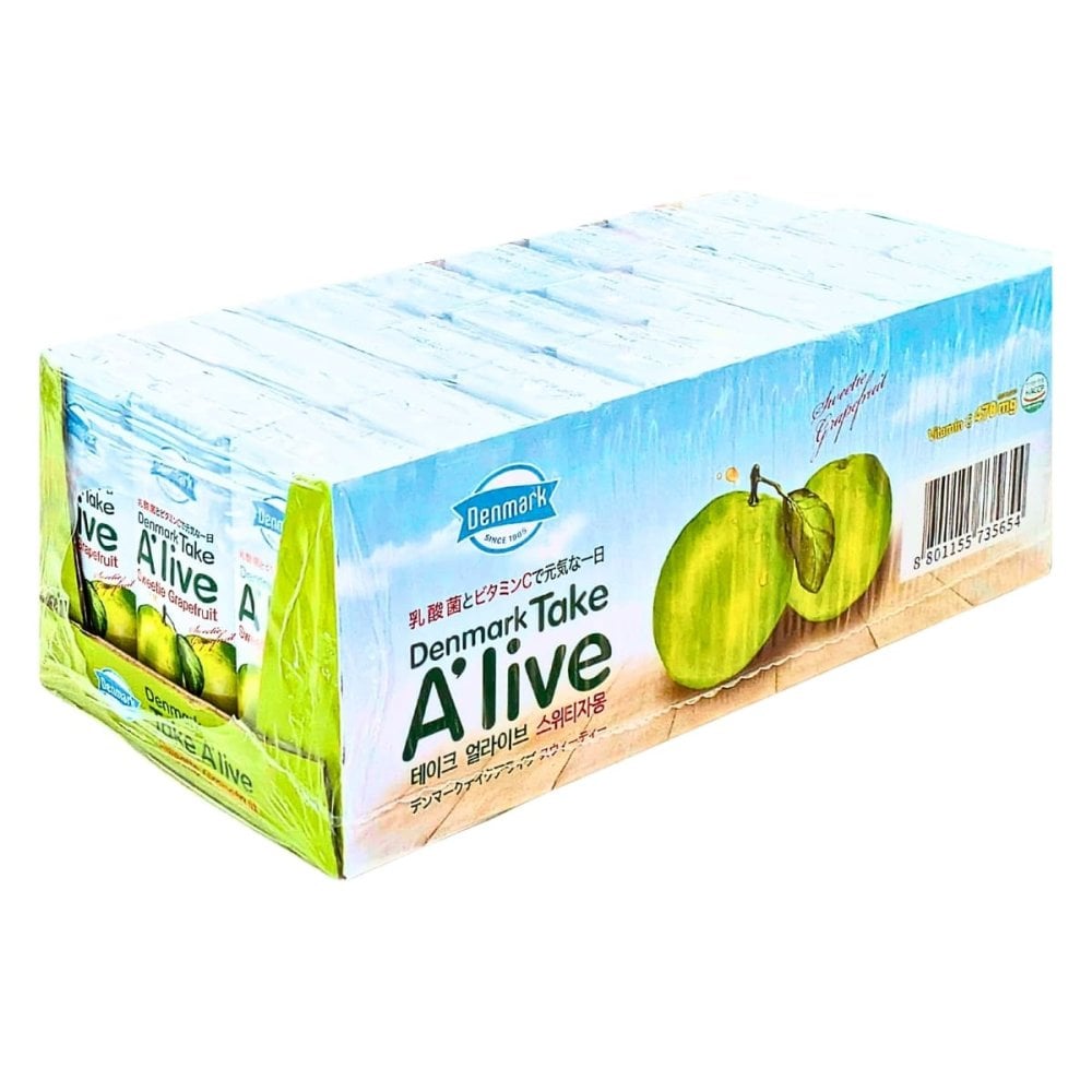 テイクアライブ スウィーティー グレープフルーツ 200ml×24本 紙パック 果汁3% 乳酸菌飲料 ビタミンC ドリンク ジュース 箱買い 韓国 Denmark Take Alive