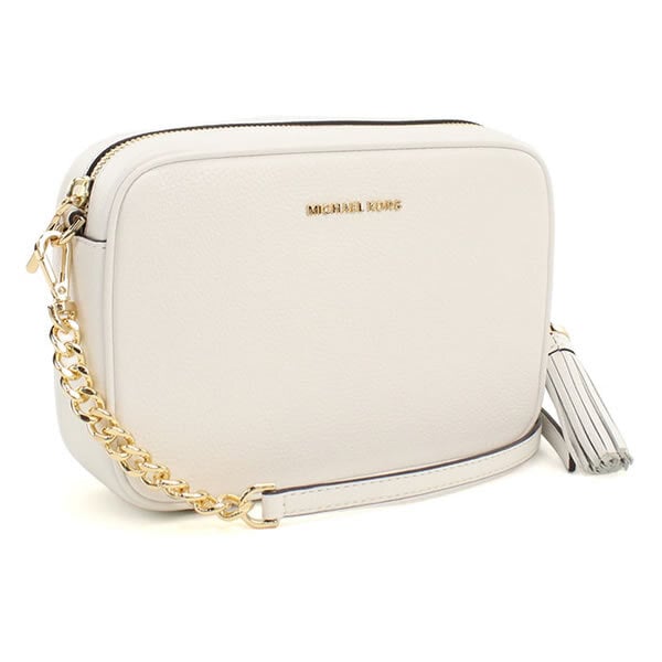 マイケルコース MICHAEL KORS ショルダーバッグ 32F7GGNM8L 085 JET SET 斜め掛け レザー ホワイト OPTIC WHITE