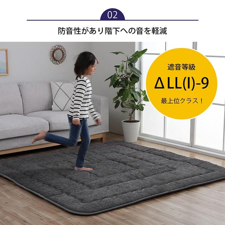 こたつ敷き布団 こたつ布団 正方形 撥水ラグ ふっくらタイプ 約190×190cm こたつ敷布団 こたつ敷きマット コタツ敷布団 こたつマット 冬用敷物 こたつ用敷布団 敷き布団単品 こたつ用品 あったか リビング 和室 敷きふとん 冬物 暖房用品 寝具