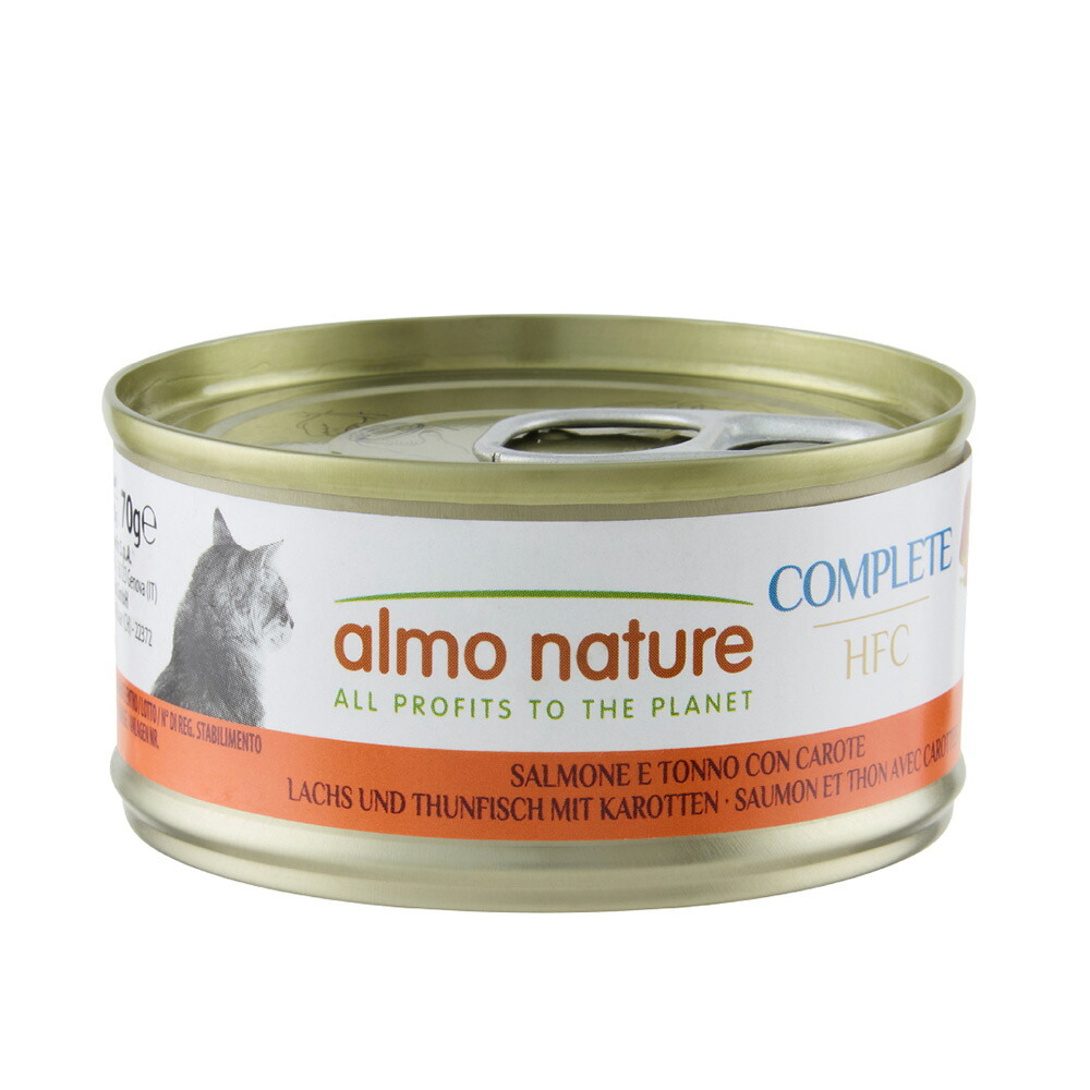 almo natuer アルモネイチャー コンプリート キャットフード サーモン まぐろとにんじん 70g×30個