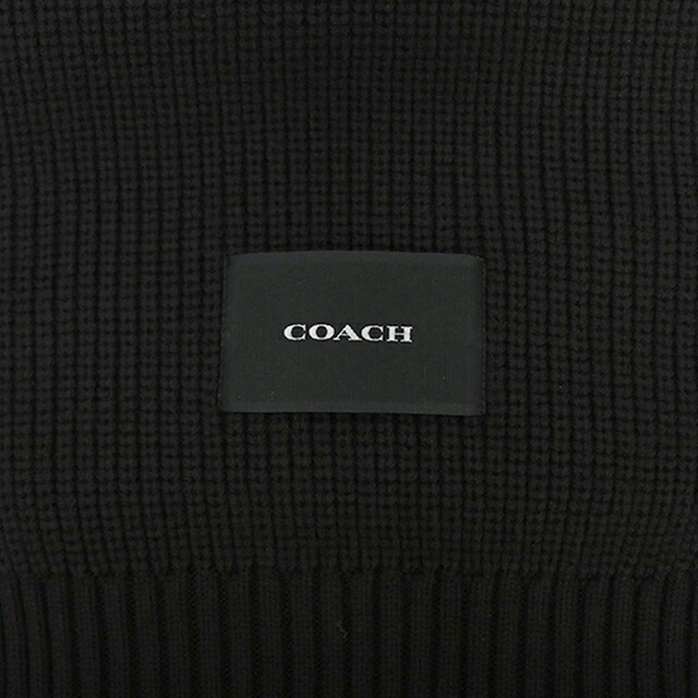 コーチ COACH WOVEN PATCH KNIT SCARF マフラー co100427-001 レディース BLACK マフラー