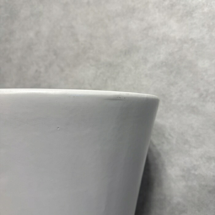 植木鉢 おしゃれ 大型 陶器 13号 受け皿付き セット KONTON コントン WYモダン マット釉 白 ホワイト L 直径40cm 底穴あり 室内 観葉植物 丸型 ラウンド 広口 モダン ナチュラル インテリア リビング オフィス 店舗 ホテル 半磁器 セラミック 焼き物 フロアポット WY-15MW13P