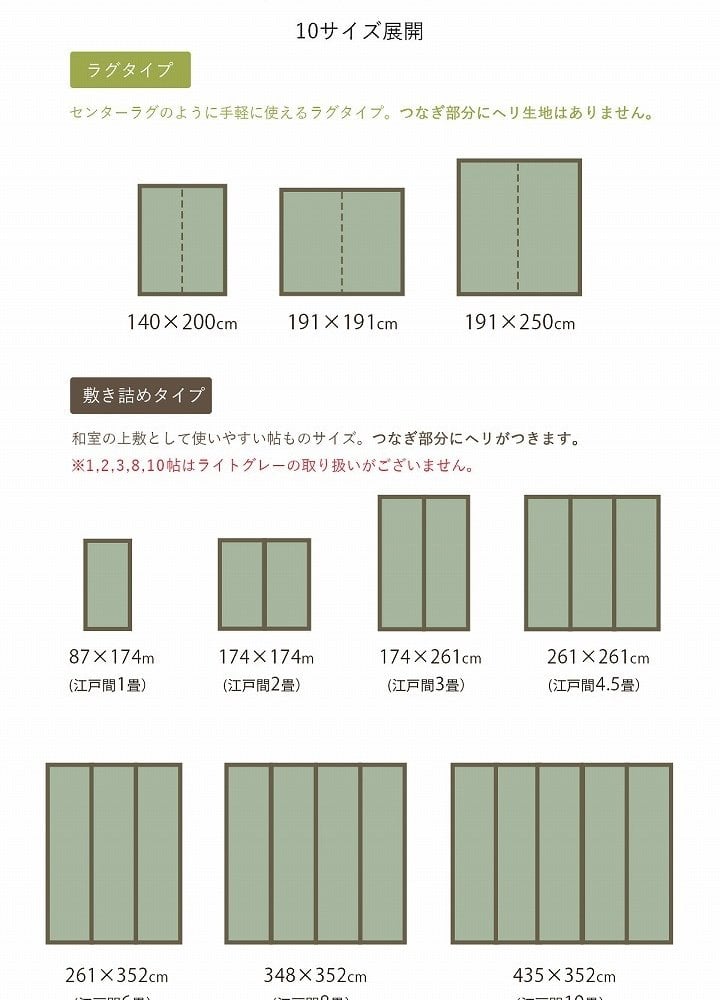 夏ラグ 夏用カーペット 国産 い草ラグ カーペット おしゃれ おすすめ ブロック調 約140×200cm