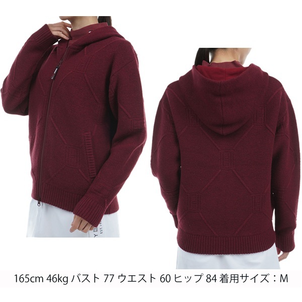 トミーヒルフィガー ゴルフ レディース スケルトンフラッグ 裏地付ZIPセーター TOMMY HILFIGER GOLF THLA481 秋冬モデル お誕生日祝い お祝い 記念品 30代 40代 50代 60代 母の日 お母さん 還暦祝い 敬老の日 彼女 人気プレゼント プレゼント