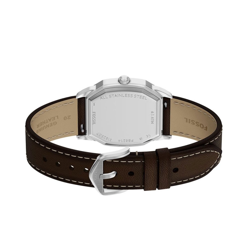 フォッシル FOSSIL 腕時計 メンズ HARLOW アナログ ブラウン レザーウォッチ FS6214【2026 新作】