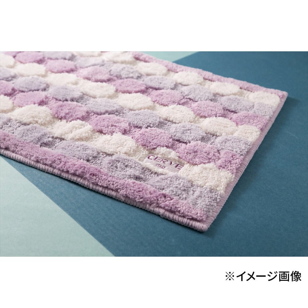 チェルベ ドット 大判 バスマット ブルー ギフト バス用品 マット 日本製 ドット柄【北海道・沖縄県・離島 配送不可】