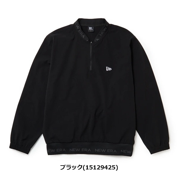 ニューエラ ゴルフ ジャケット ウィンドジャケット プルオーバー ブラック New Era Golf (15129425)  2026年秋冬モデル お誕生日祝い お祝い 記念品 お父さん 父の日 彼氏 男性 30代 40代 50代 60代 母の日 お母さん 還暦祝い 敬老の日 彼女 人気プレゼント プレゼント