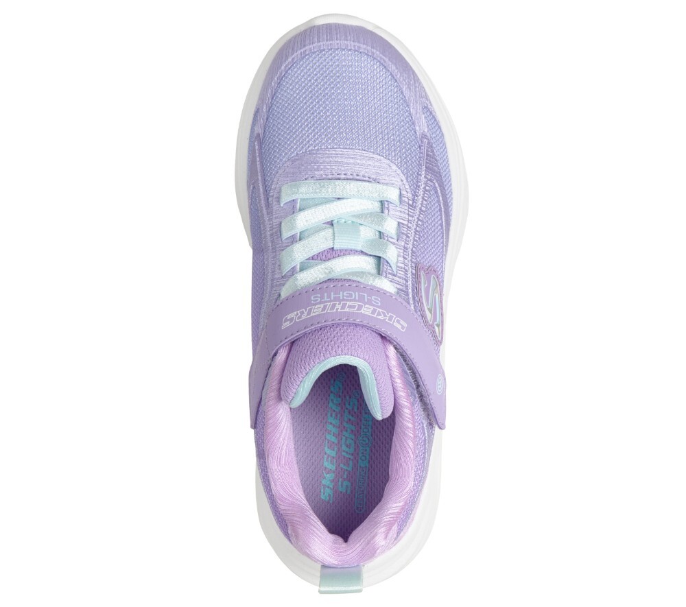 スケッチャーズ 光る靴 女の子 キッズ スニーカー SKECHERS Sライツ ソラ グロー 2.0 ダズル ステップス ノーマル幅 303729L マジックテープ 運動靴 子ども