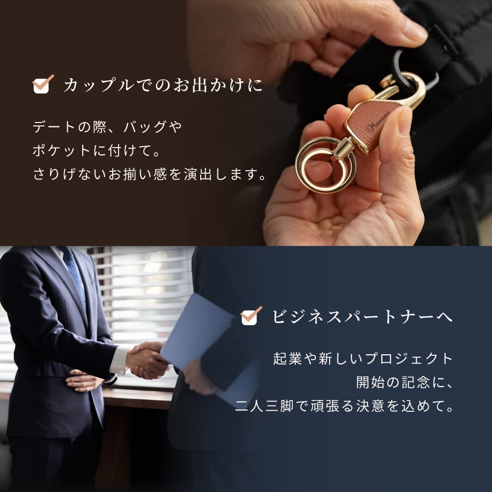 ペア 名入れ カラビナ キーリング ラウンド型 2個 セット BOX付き 名前入り キーホルダー エコレザー メンズ レディース おしゃれ カラビナ 結婚記念日 革婚式 お揃い カップル クリスマス 合成皮革 おしゃれ 彼氏 彼女 夫 妻名前 刻印 記念品 プレゼント バレンタイン ホワイトデー クリスマス 即日発送 ギフト 父の日 2026 プレゼント