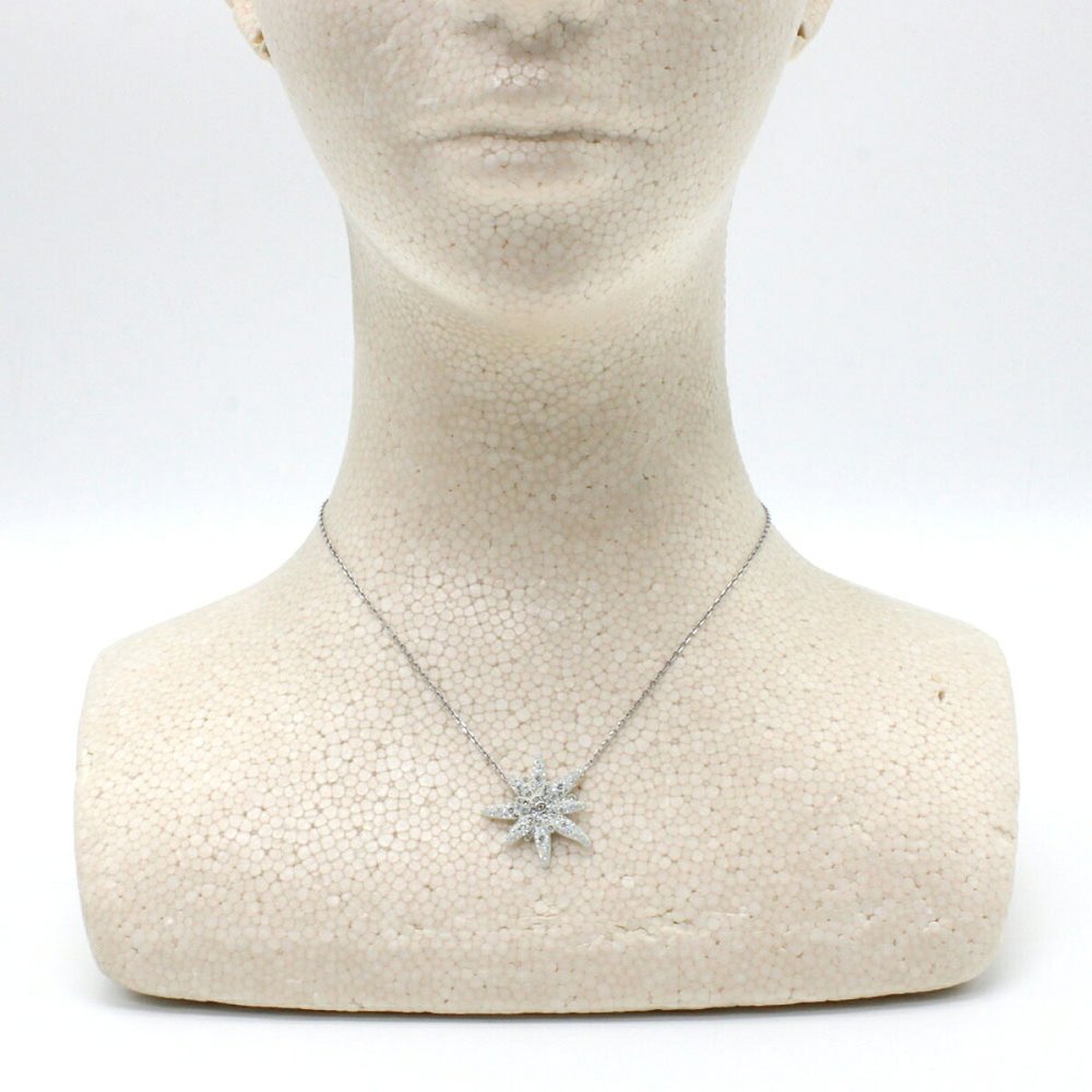 スワロフスキー swarovski ネックレス アクセサリー 5534887 Edelweiss エーデルワイス ペンダント レディース シルバー+ホワイト 海外正規品